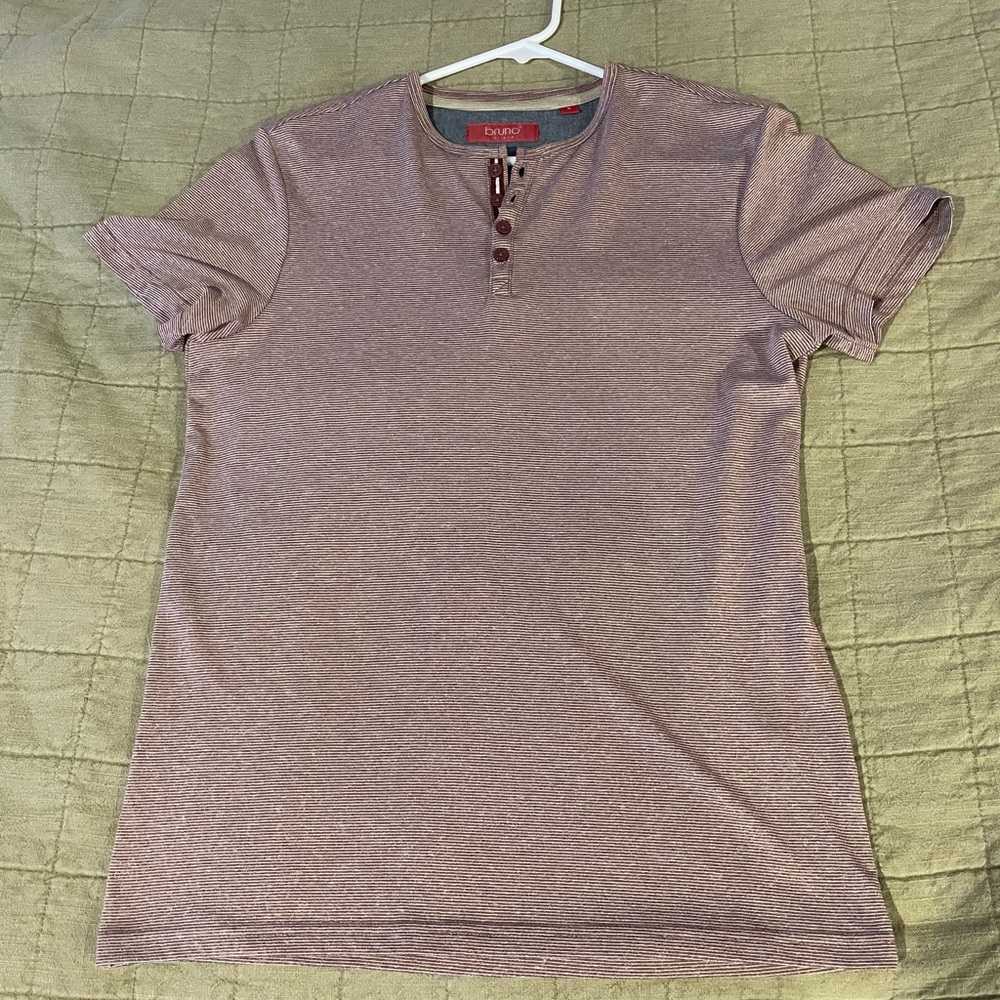 Brunello Cucinelli Striped Henley Shirt